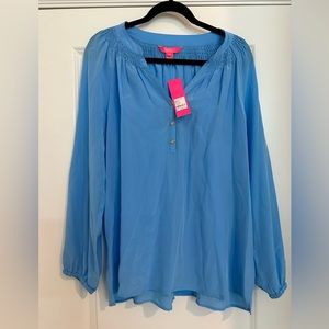Lilly Pulitzer NWT Elsa Size XL Zanzibar Light Blue. NWT. No flaws. No odors.
